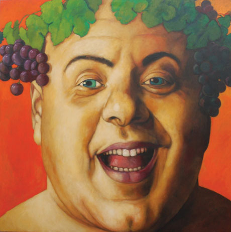 Baco, oleo del pintor riojano <b>Luis Burgos</b> - wf-18-featured-artwork-bacchus-by-luis-burgos1