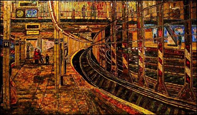 New York Subway Station, obra de Edith Kramer.