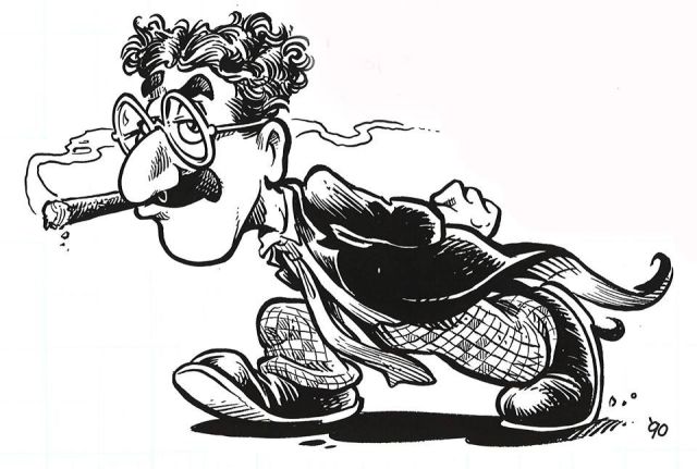 Caricature of Groucho Marx Via Jim Engel